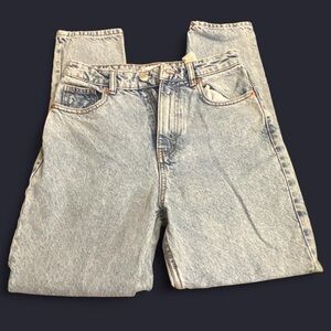 ZARA Join Life High Rise Mom Jeans Light Wash Denim | Size 4 / 36